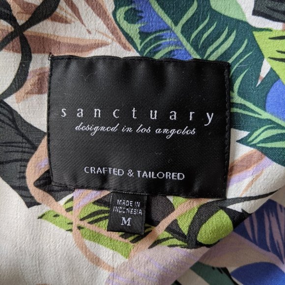 Sanctuary Tropical Print Blazer Size Medium - Picture 4 of 4